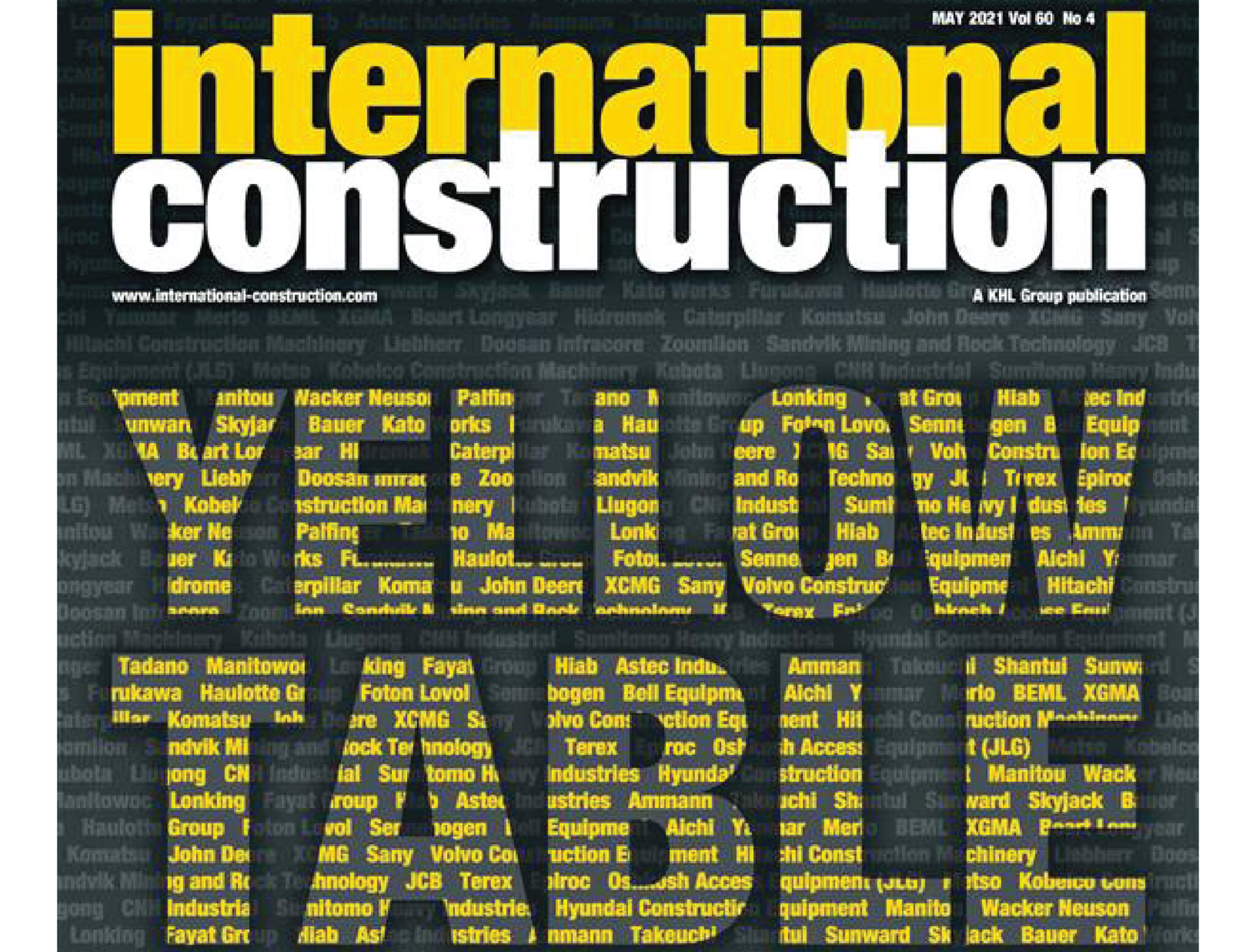 2021 YELLOW TABLE – Ranking de los 50 fabricantes de Maquinaria Amarilla más grande del mundo