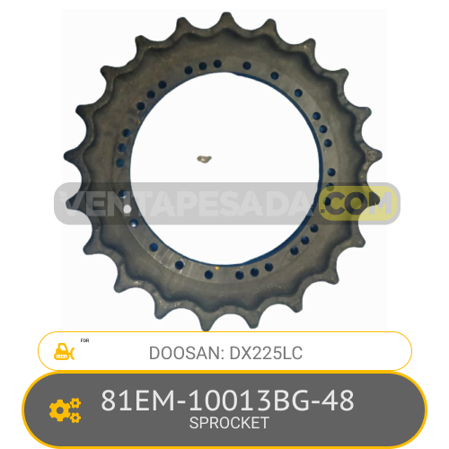 81EM-10013BG-48 SPROCKET DX225 DOOSAN
