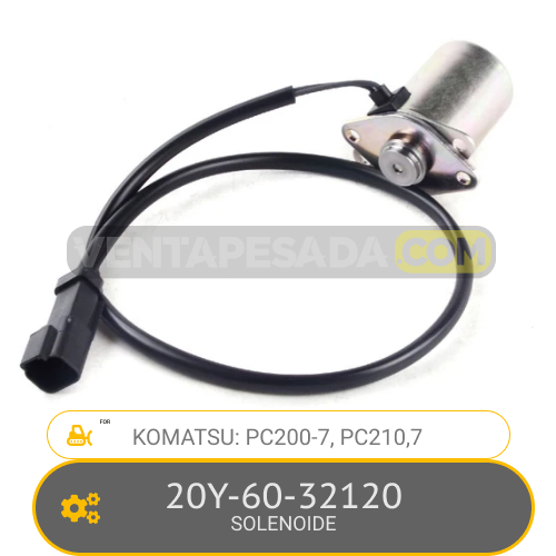 20Y-60-32120 SOLENOIDE PC200-7, PC210-7, KOMATSU