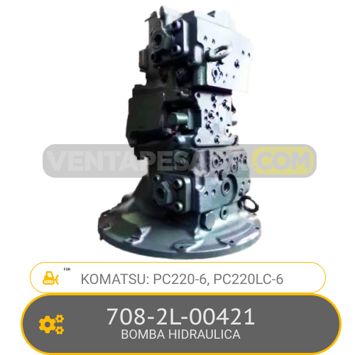 708-2L-00421 BOMBA HIDRAULICA PC220-6, PC220LC-6, KOMATSU