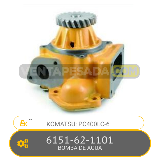 6151-62-1101 BOMBA DE AGUA PC400LC-6, KOMATSU