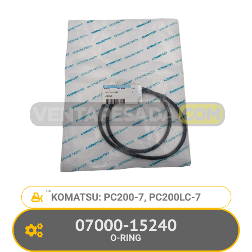 07000-15240 O-RING PC200-7, PC200LC-7, KOMATSU