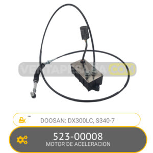 523-00008 MOTOR DE ACELERACION DX300LC-, S340-7, DOOSAN