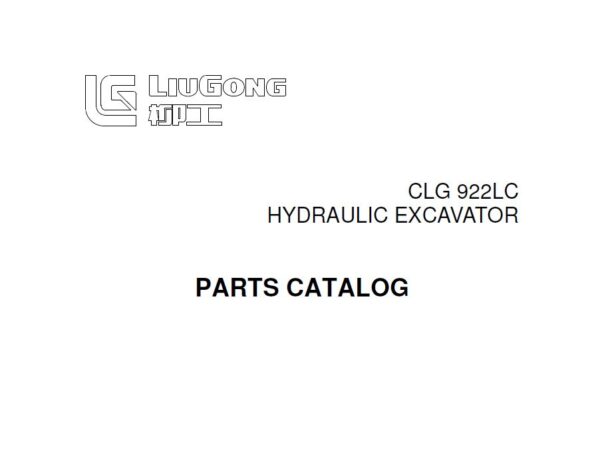 Catálogo de Partes LiuGong CLG 922LC – PDF Descargable