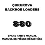 Catálogo de Repuestos Çukurova 880 - Retroexcavadora (Backhoe Loader)