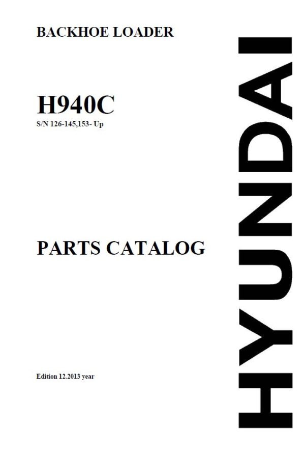 Catálogo de Piezas y Diagramas Técnicos Hyundai H940C en PDF